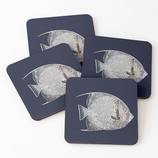Item preview, Gray Angelfish White Alternate Design  designed and sold by designsasstultd.