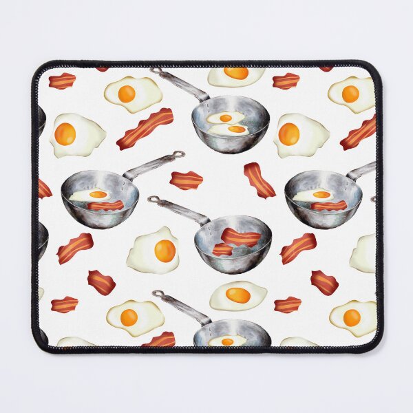 Item preview, Bacon & Eggs Breakfast Food Pattern designed and sold by idovedesign.