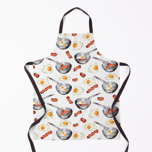 Item preview, Bacon & Eggs Breakfast Food Pattern designed and sold by idovedesign.