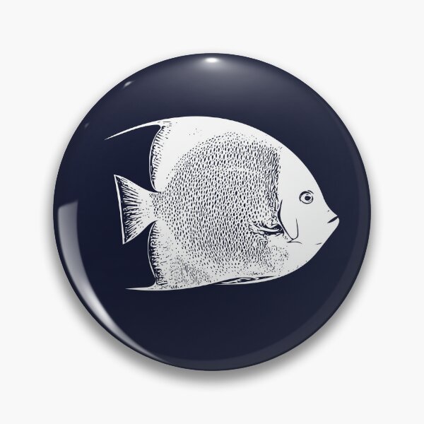 Item preview, Gray Angelfish White Design  designed and sold by designsasstultd.