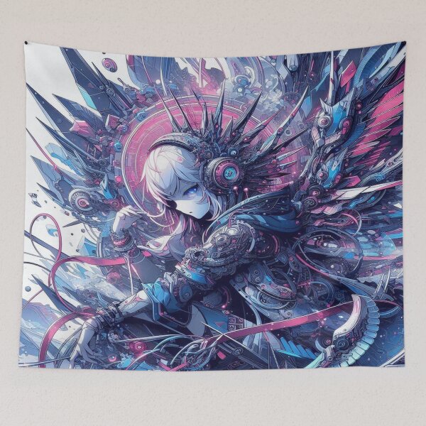 Item preview, Unique anime style abstract artwork – creative and visually stunning composition designed and sold by FotoworldEdel.