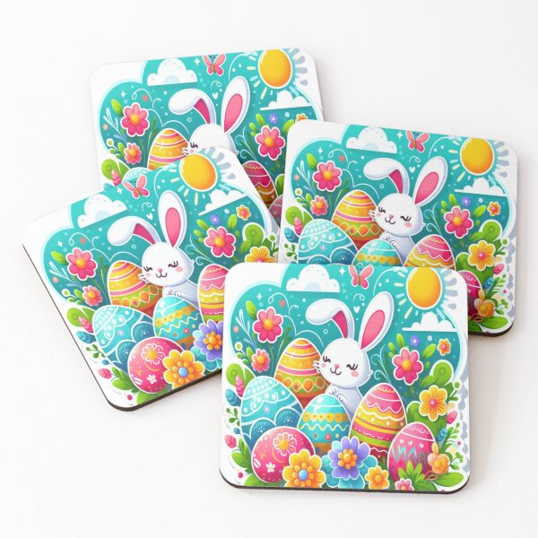 Item preview, "Easter Joy: Adorable Springtime Bunny and Egg Stickers" 2 designed and sold by Sweet Dreams & Fantasia.