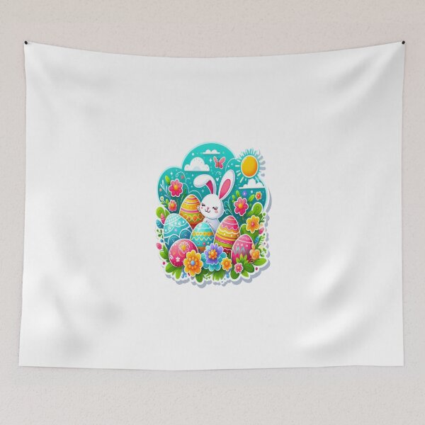 Item preview, "Easter Joy: Adorable Springtime Bunny and Egg Stickers" 2 designed and sold by Sweet Dreams & Fantasia.