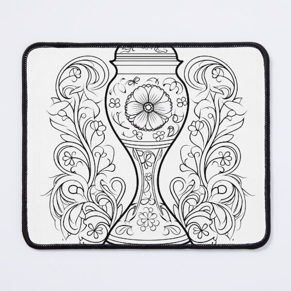 Item preview, Flower Design #2 Coloring Page Pattern  designed and sold by DavidColoring.