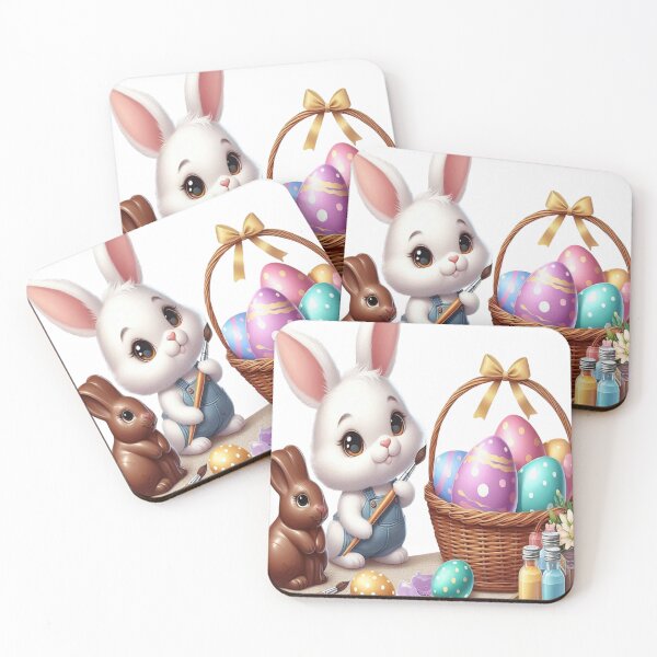 Item preview, "Easter Joy: Adorable Springtime Bunny and Egg Stickers" 6 designed and sold by Sweet Dreams & Fantasia.