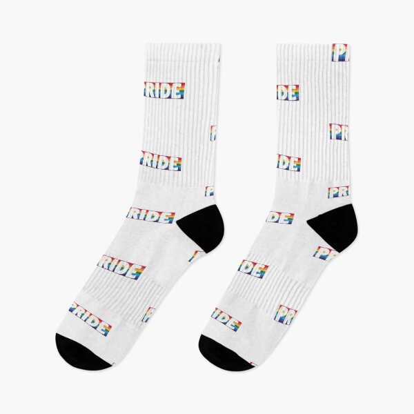 Item preview, PRIDE – White Text on Vibrant Rainbow Background designed and sold by Sensepiphoria.