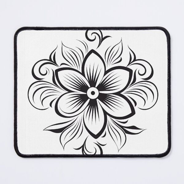 Item preview, Flower Design #4 Coloring Page Pattern  designed and sold by DavidColoring.