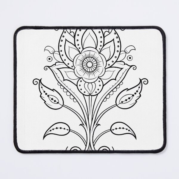 Item preview, Flower Design #6 Coloring Page Pattern  designed and sold by DavidColoring.