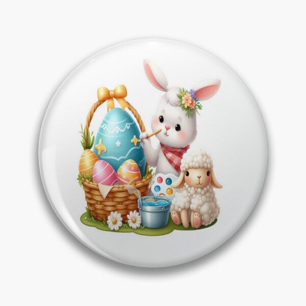 Item preview, "Easter Joy: Adorable Springtime Bunny and Egg Stickers" 11 designed and sold by Sweet Dreams & Fantasia.
