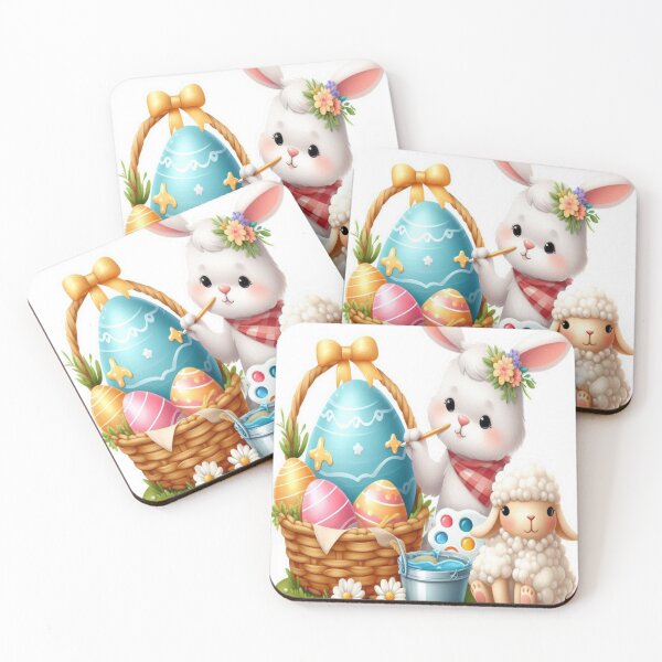 Item preview, "Easter Joy: Adorable Springtime Bunny and Egg Stickers" 11 designed and sold by Sweet Dreams & Fantasia.