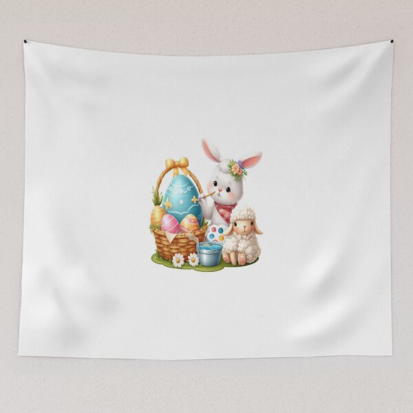 Item preview, "Easter Joy: Adorable Springtime Bunny and Egg Stickers" 11 designed and sold by Sweet Dreams & Fantasia.