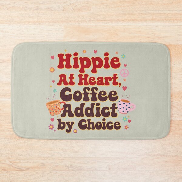 Item preview, Hippie At Heart, Coffee Addict by Choice - design designed and sold by ArthousePromos.