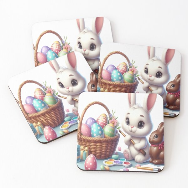Item preview, "Easter Joy: Adorable Springtime Bunny and Egg Stickers" 12 designed and sold by Sweet Dreams & Fantasia.