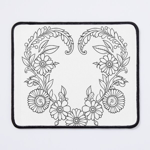Item preview, Flower Design #9 Coloring Page Pattern  designed and sold by DavidColoring.