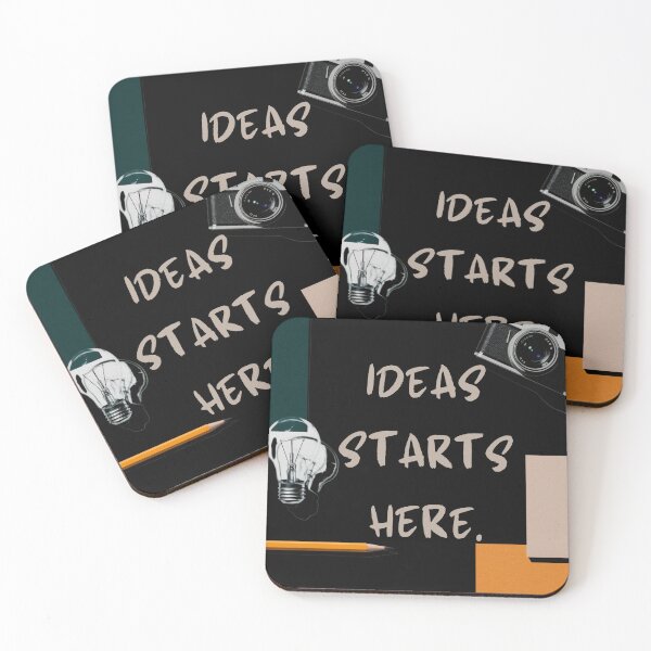 Item preview, IDEAS START HERE – Minimalist Moodboard Aesthetic Design designed and sold by Ela-graphicwiz.
