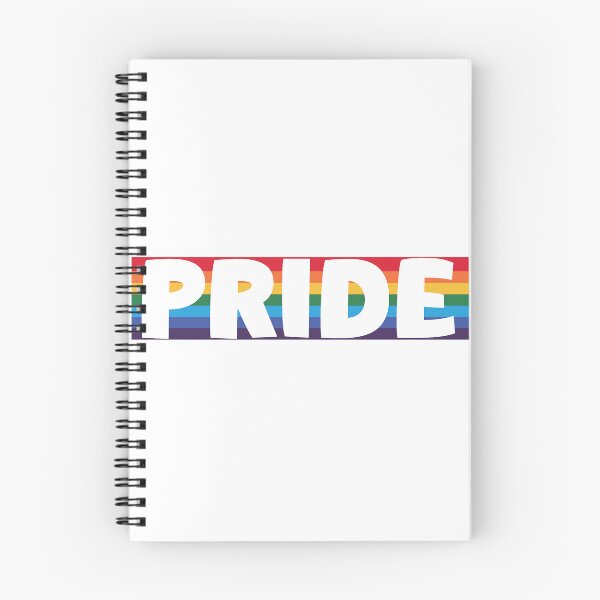 Artikelvorschau, PRIDE – Weißer Text auf leuchtendem Regenbogen-Hintergrund entworfen und verkauft von Sensepiphoria.