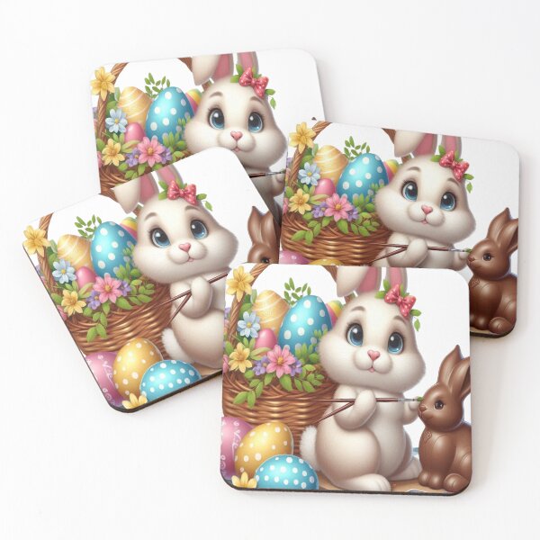 Item preview, "Easter Joy: Adorable Springtime Bunny and Egg Stickers" 15 designed and sold by Sweet Dreams & Fantasia.