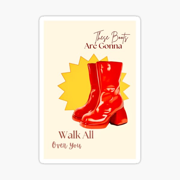 Item preview, Red Boots Vintage designed and sold by BlissfulBean.