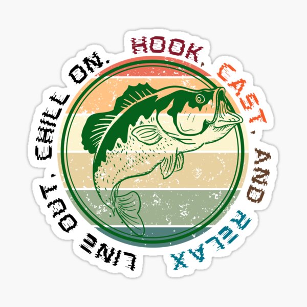 Item preview, Hook. Cast. and Relax designed and sold by KRIPT-Shirt.
