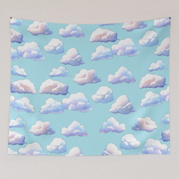 Item preview, Purple blue clouds designed and sold by clarazen.