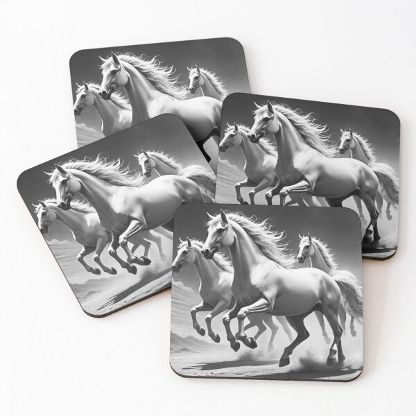 Item preview, White horses designed and sold by Dogandesighn.