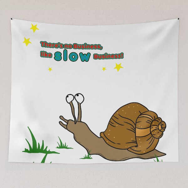 Item preview, Slow Snail cartoon design designed and sold by Grant Wilson.