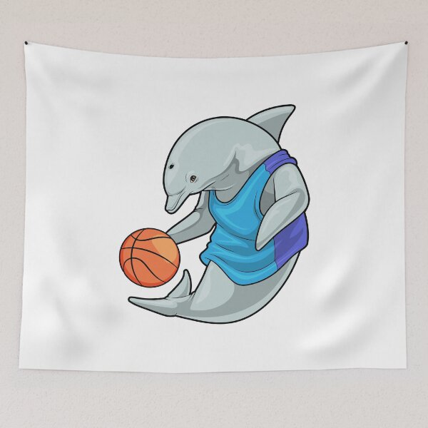 Item preview, Dolphin Basketball player Basketball designed and sold by Snabdesign84.