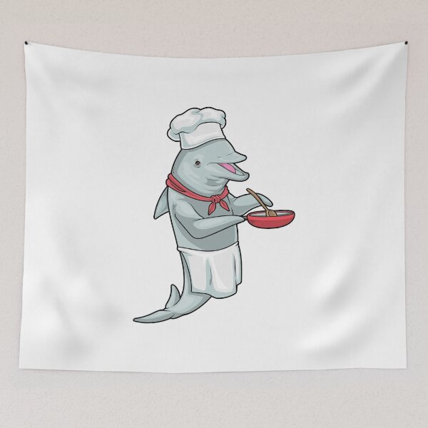 Item preview, Dolphin Chef Pan Cook designed and sold by Snabdesign84.
