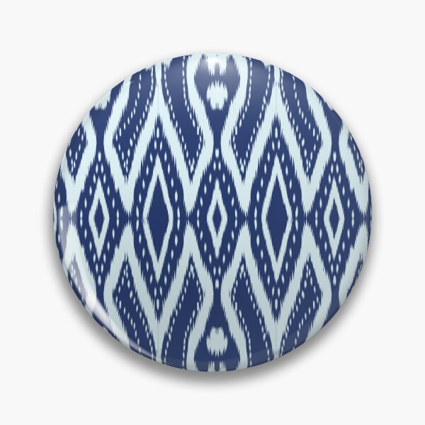 Item preview, Traditional Thai Indigo Ikat Pattern – Handwoven Textile Design designed and sold by Mondee Shop.