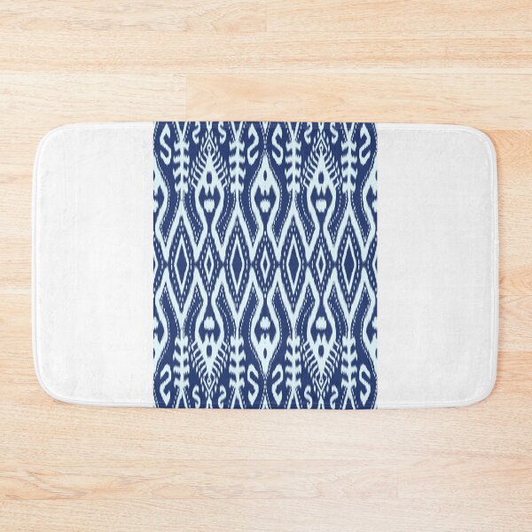Item preview, Traditional Thai Indigo Ikat Pattern – Handwoven Textile Design designed and sold by Mondee Shop.