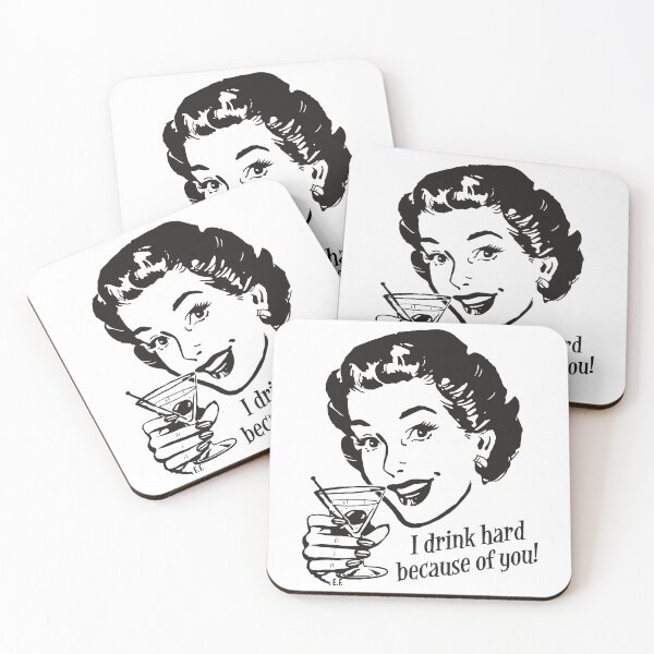 Item preview, I Drink Hard (woman) designed and sold by ElectricFranky.