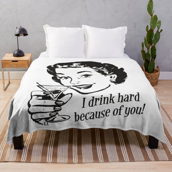 Item preview, I Drink Hard (woman) designed and sold by ElectricFranky.