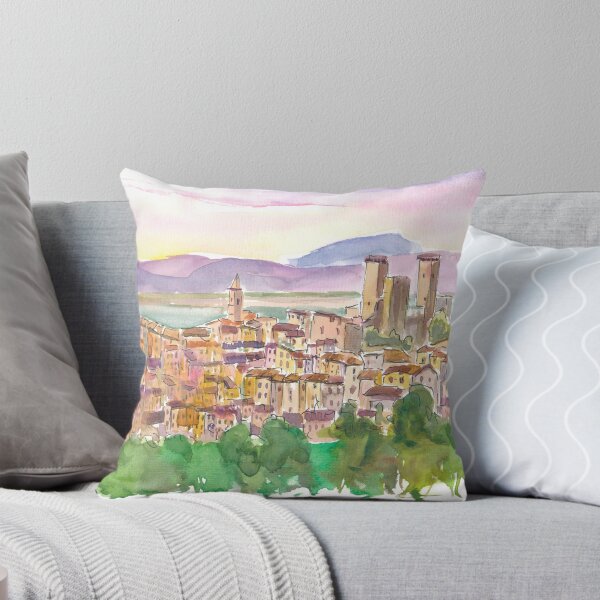 Item preview, Pacentro Abruzzo View with Medieval Three Towers designed and sold by artshop77.