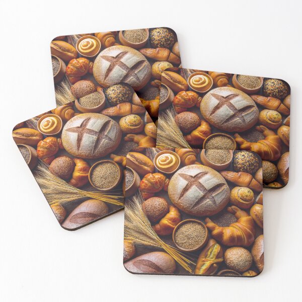 Item preview, Bread and rolls background designed and sold by psychoshadow.