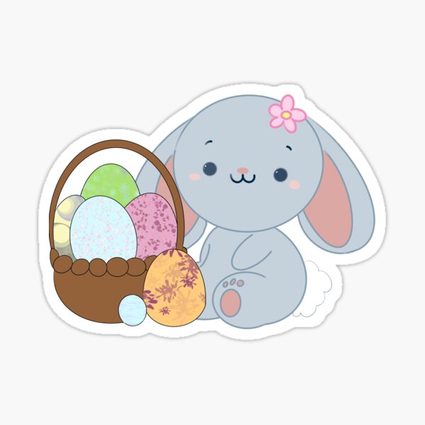 Item preview, Bunny and Easter Eggs designed and sold by SarahbyDesign.