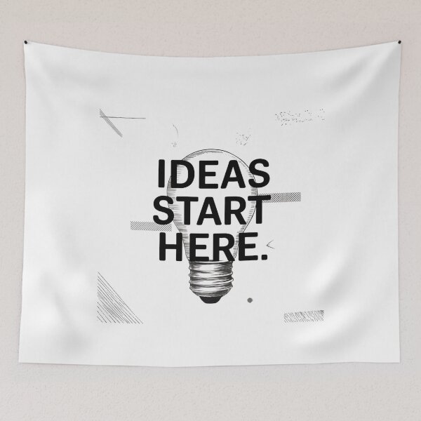 Item preview, IDEAS START HERE – Minimalist Moodboard Aesthetic Design designed and sold by Ela-graphicwiz.