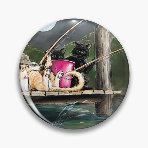 Item preview, Cat Fishing designed and sold by GraDavoArt.