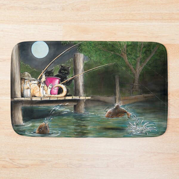 Item preview, Cat Fishing designed and sold by GraDavoArt.