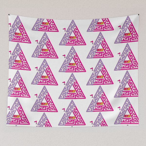 Item preview, Triangle Maze Graphic Linear  designed and sold by MigWhimsy.