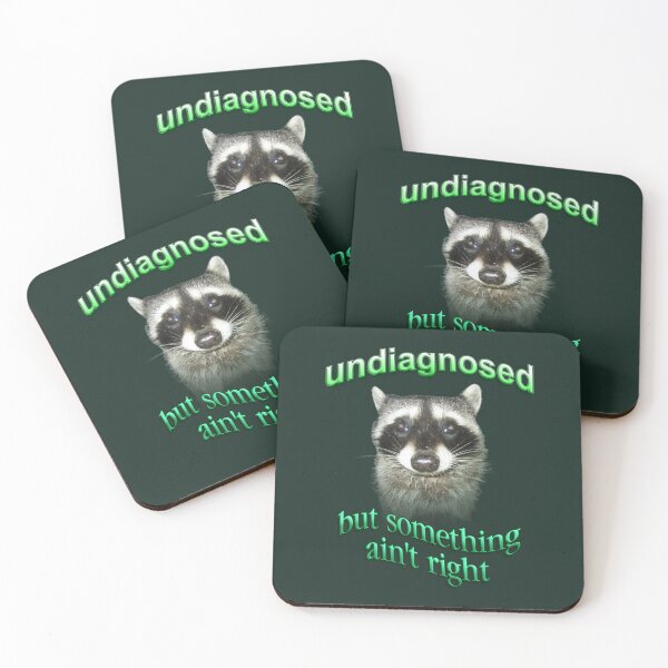 Item preview, Undiagnosed... but something ain't right raccoon designed and sold by snazzyseagull.