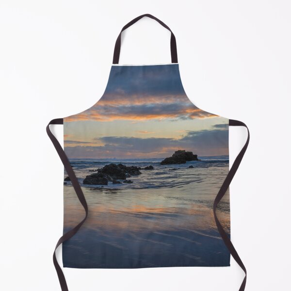 Item preview, seastack; sunburst; sunbeams; rays of light; seascape; ORegon Coast; Arcadia Beach; reflection; Cannon Beach; Oregon; low tide designed and sold by DawsonImages.