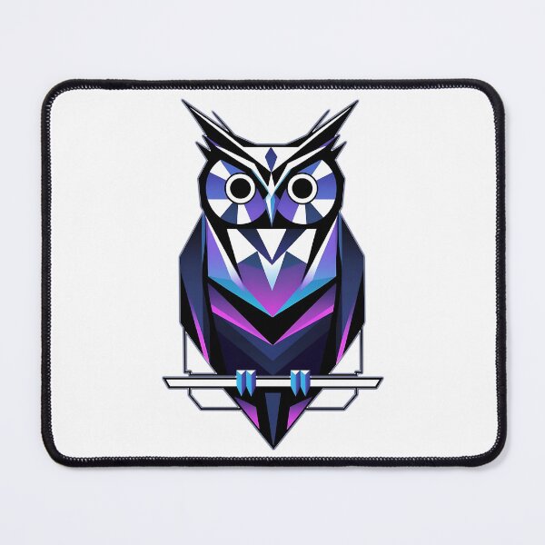 Item preview, Geometric Owl – Futuristic Symmetric Owl Design for Owl Lovers designed and sold by UniversalFlair.