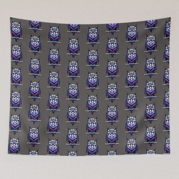 Item preview, Geometric Owl – Futuristic Symmetric Owl Design for Owl Lovers designed and sold by UniversalFlair.