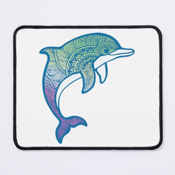 Item preview, Genderfae Pride Mandala Dolphin designed and sold by Travelslightly.