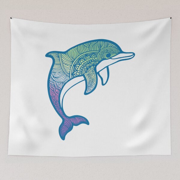 Item preview, Genderfae Pride Mandala Dolphin  designed and sold by Travelslightly.