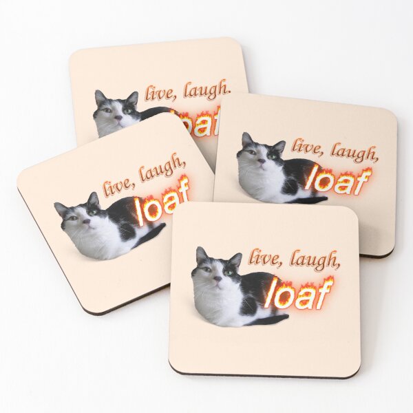 Item preview, Live Laugh Loaf Cat word art designed and sold by snazzyseagull.