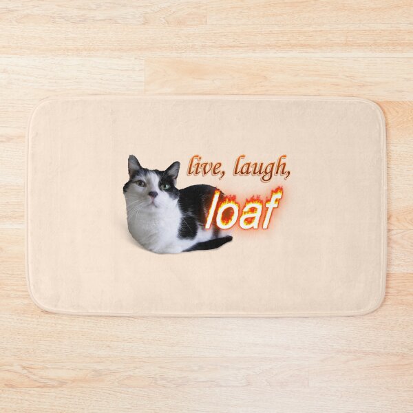 Item preview, Live Laugh Loaf Cat word art designed and sold by snazzyseagull.