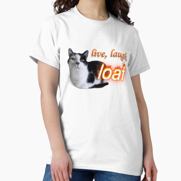 Vista previa del artículo con la obra «Arte de palabras del gato "Vive, ríe, holgazán"», diseñado y vendido por snazzyseagull.