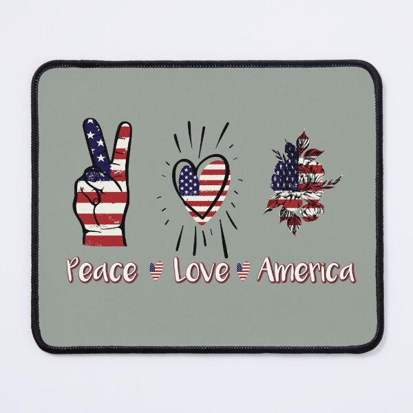 Item preview, Peace, Love & Patriotic Florals designed and sold by Zakrytos ★★★★★.