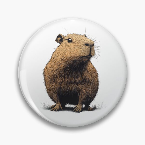 Item preview, Vintage Capybara illustration | Wildlife retro art designed and sold by uriviolka99.
